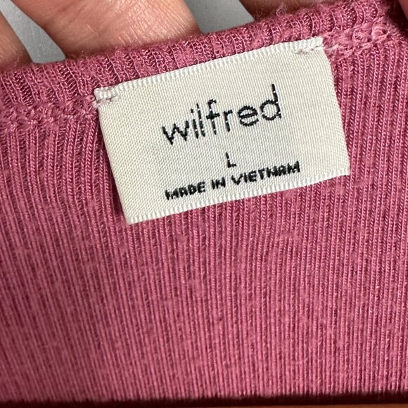 Aritzia Wilfred Lynx Ruched Long Sleeve Top Womens Size Large Modal Style #91726 - Picture 3 of 15